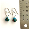 Judy Brandon Copper infused turquoise earrings in Sterling Silver