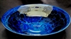 Josh Simpson  Hand Blown Blue New Mexico Glass Bowl