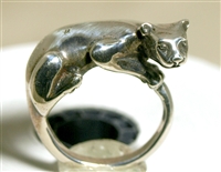 Jim Yesberger Vintage Sterling Silver Panther Ring