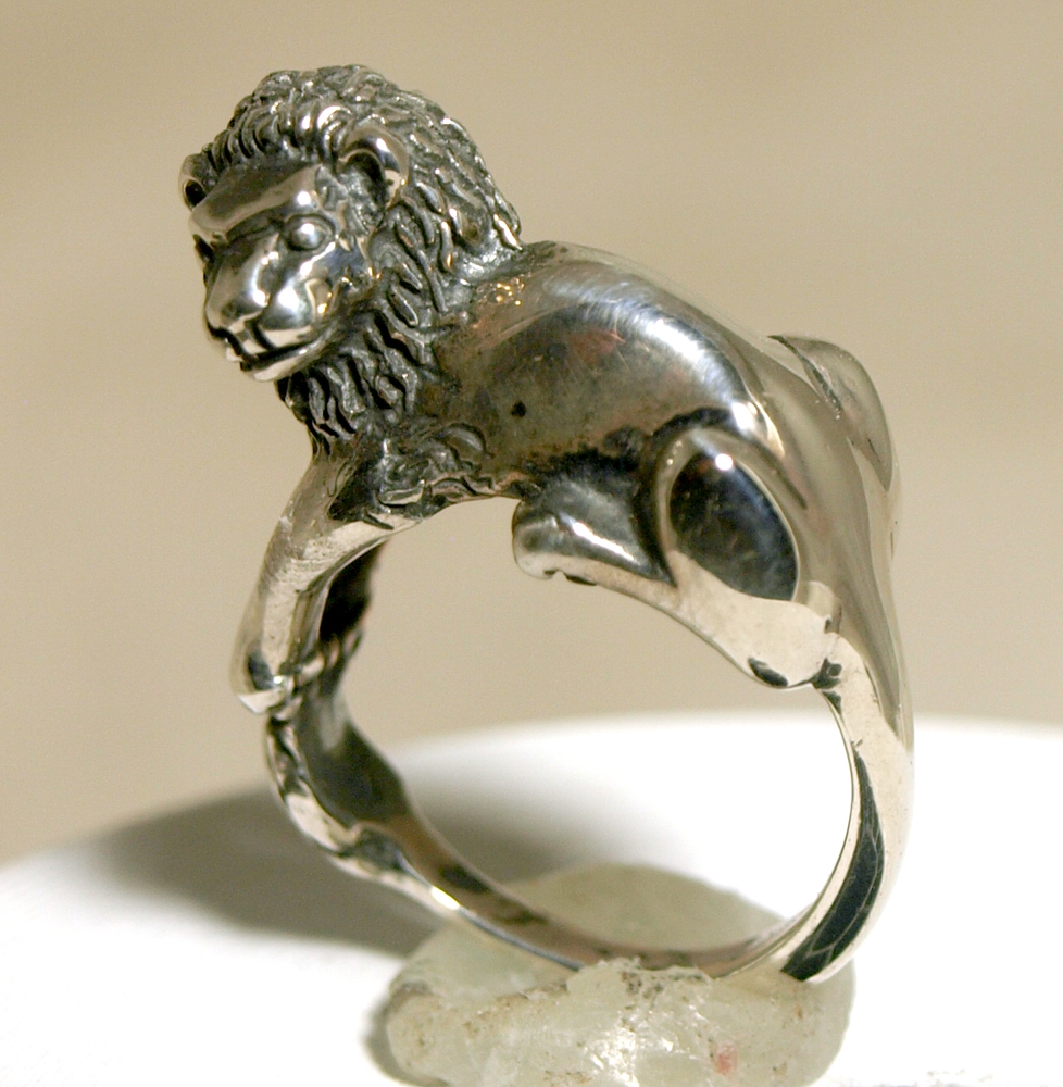 Buy AJS 925 Silver Ring Men Lion Ring Steampunk Retro Men Silver Adjustable  Opening Ring Jewelry Online at Best Prices in India - JioMart.