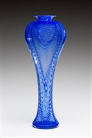 Kenny Pieper Diva Blue Narcissus Vase