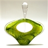 Kahlen  Green Glass Anti Bottle Sculpture