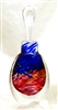 Loretta Eby Hand Blown Glass Blue Ruby Aurora Perfume