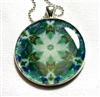 Leilani Henry Small blue/Green Brain Jewel Pendant