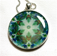 Leilani Henry Small blue/Green Brain Jewel Pendant