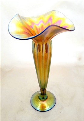 Lundberg Studios Gold Corset Bud Vase