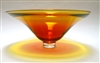 Laurie Thal Large Gold Hand Blown Glass Bowl