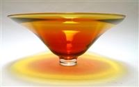 Laurie Thal Large Gold Hand Blown Glass Bowl