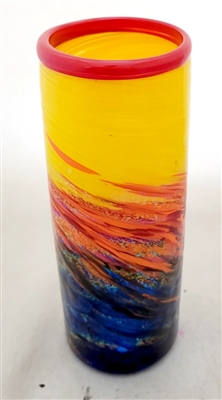 Michael Maddy Sunset  Cylinder Vase