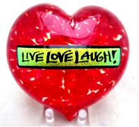 Michael Maddy and Rina Fehrensen Red LIVE, LOVE, LAUGH Hart