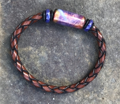 Olive Parker Purple Haze Leather Bracelet