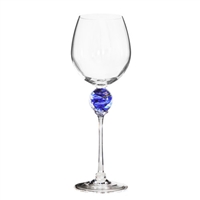 Minh Martin Cobalt Blue Planet Red Wine Glass