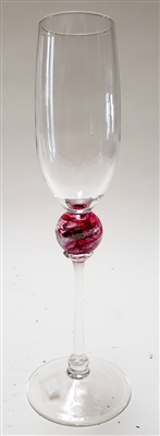 Minh Martin Ruby Pink Planet Champagne Flute