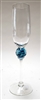 Minh Martin Turquoise Blue Planet Champagne Flute