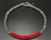 Sher Berman Coral Crochet necklace