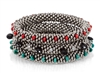 Sher Berman Coral Bead Crochet Bangle