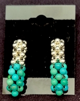 Sher Berman Turquoise Woven Earrings