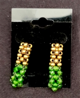 Sher Berman Green Diopside Woven Earrings