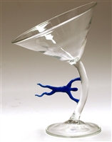 Bandu Dunham Hand Blown Hurricane Martini Glass