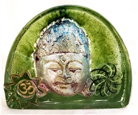 Susan Gott Blue and Green Classic Buddha Arch Sculpture