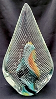 Scott Hartley  Dichroic Lattice Arrowhead Glass Sculpture
