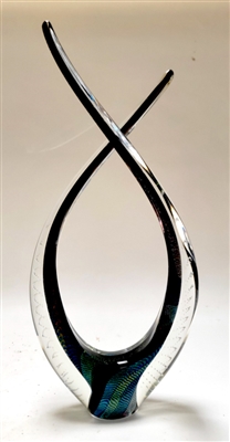 Scott Hartley  Dichroic Blaze Glass Sculpture