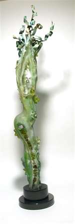 Susan Gott Green Dancing Diva Sculpture