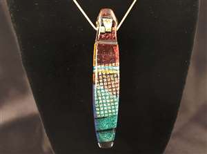 Susan Pratt Smith Elongated Dichroic Pendant