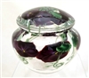 Lundberg Studios Daniel Salazar Purple Clematis Jewelry Jar