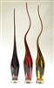 Victor Chiarizia Hand Blown Glass Swan Sculptures (set of 3)