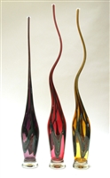 Victor Chiarizia Hand Blown Glass Swan Sculptures (set of 3)