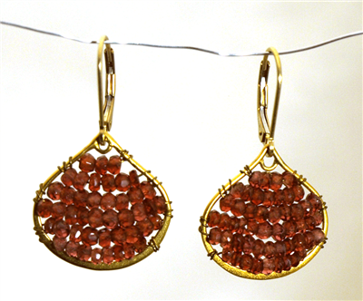 Wendy Lin Nora Rust Crystal Earrings