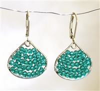 Wendy Lin Nora Turquoise Blue Crystal Earrings