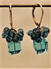 Wendy Lin Aqua Cube Glass Bead Earrings