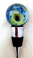 Filip Vogelpohl 1 1/2"  Cosmic Glass Marble  Wine Stopper II