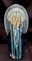 Richard Satava large Blue Backed moon Jellyfish Sculpture