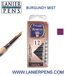 Private Reserve Burgundy Mist 12 Pack Cartridge Fountain Pen Ink C26 - Lanier Pens