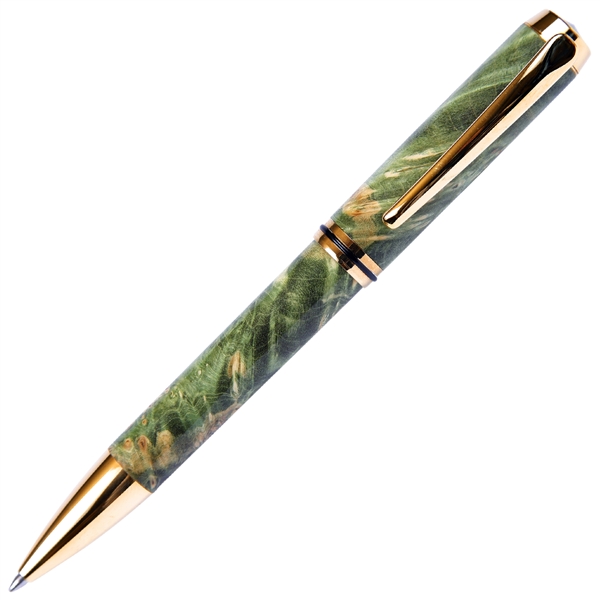 Baron Ballpoint Pen - Green Box Elder by Lanier Pens, lanierpens, lanierpens.com, wndpens, WOOD N DREAMS, Pensbylanier