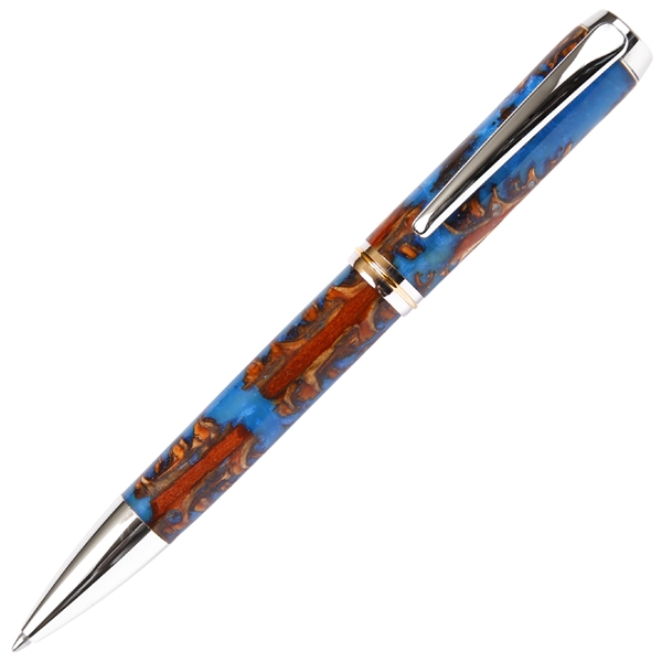Baron Ballpoint Pen - Turquoise Pine Cone by Lanier Pens, lanierpens, lanierpens.com, wndpens, WOOD N DREAMS, Pensbylanier