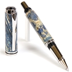 Baron Rollerball Pen - Blue Maple Burl by Lanier Pens, lanierpens, lanierpens.com, wndpens, WOOD N DREAMS, Pensbylanier