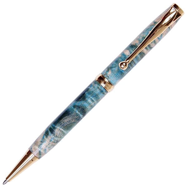 Comfort Twist Pen - Blue Maple Burl by Lanier Pens, lanierpens, lanierpens.com, wndpens, WOOD N DREAMS, Pensbylanier
