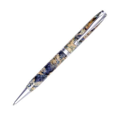 Comfort Twist Pen - Blue Maple Burl by Lanier Pens, lanierpens, lanierpens.com, wndpens, WOOD N DREAMS, Pensbylanier