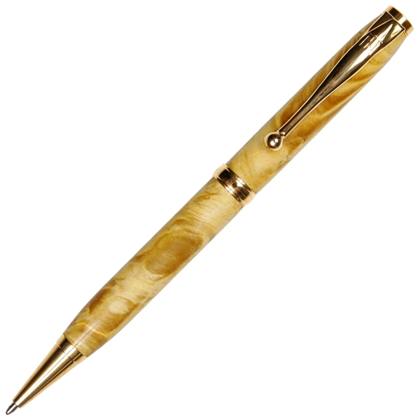 Comfort Twist Pen - Yellow Box Elder by Lanier Pens, lanierpens, lanierpens.com, wndpens, WOOD N DREAMS, Pensbylanier