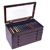 Mahogany Pen Chest with Glass Top - 76 Pens