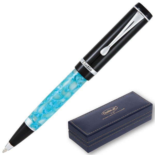 Conklin Duragraph Ballpoint Pen - Turquoise Nights (CK45345) By Lanier Pens