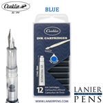 12 Pack Conklin Ink Cartridges - Blue By Lanier Pens