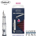 12 Pack Conklin Ink Cartridges - Rose By Lanier Pens