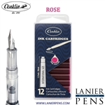 12 Pack Conklin Ink Cartridges - Rose By Lanier Pens