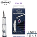 12 Pack Conklin Ink Cartridges - Violet By Lanier Pens