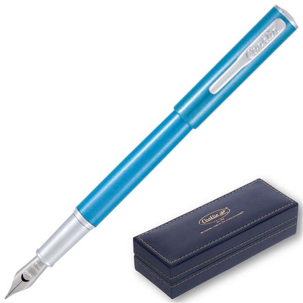 Conklin Coronet Fountain Pen - Turquoise (CK71840) By Lanier Pens